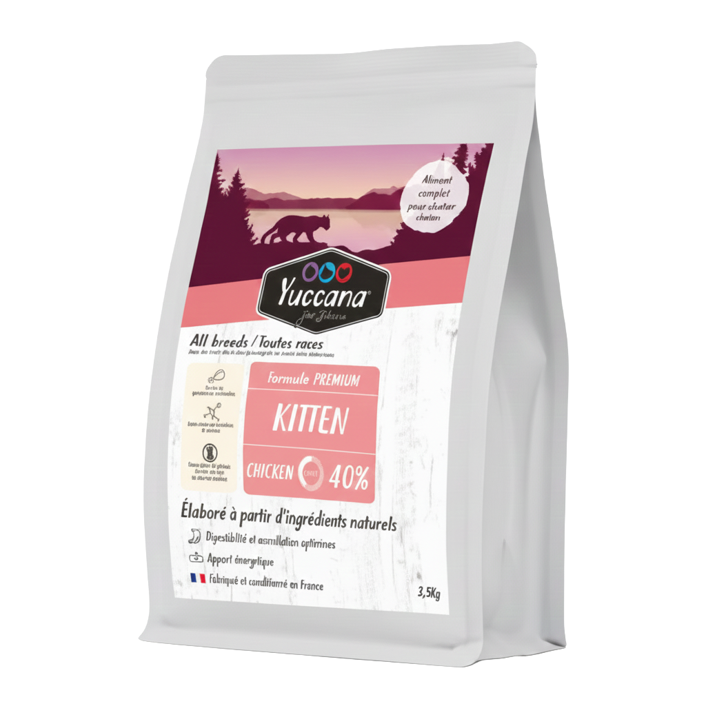 Croquettes Yuccana Kitten – Chaton en croissance